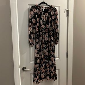 Love Ady Floral Long Sleeved Maxi Dress